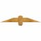 Ekena Millwork Eugene Rough Sawn Timber Gable Bracket, Western Red Cedar, 36"W x 6"H x 2"D x 4"F, 4/12 Pitch GBW036X06X0204EUG00RWR - alternate 1